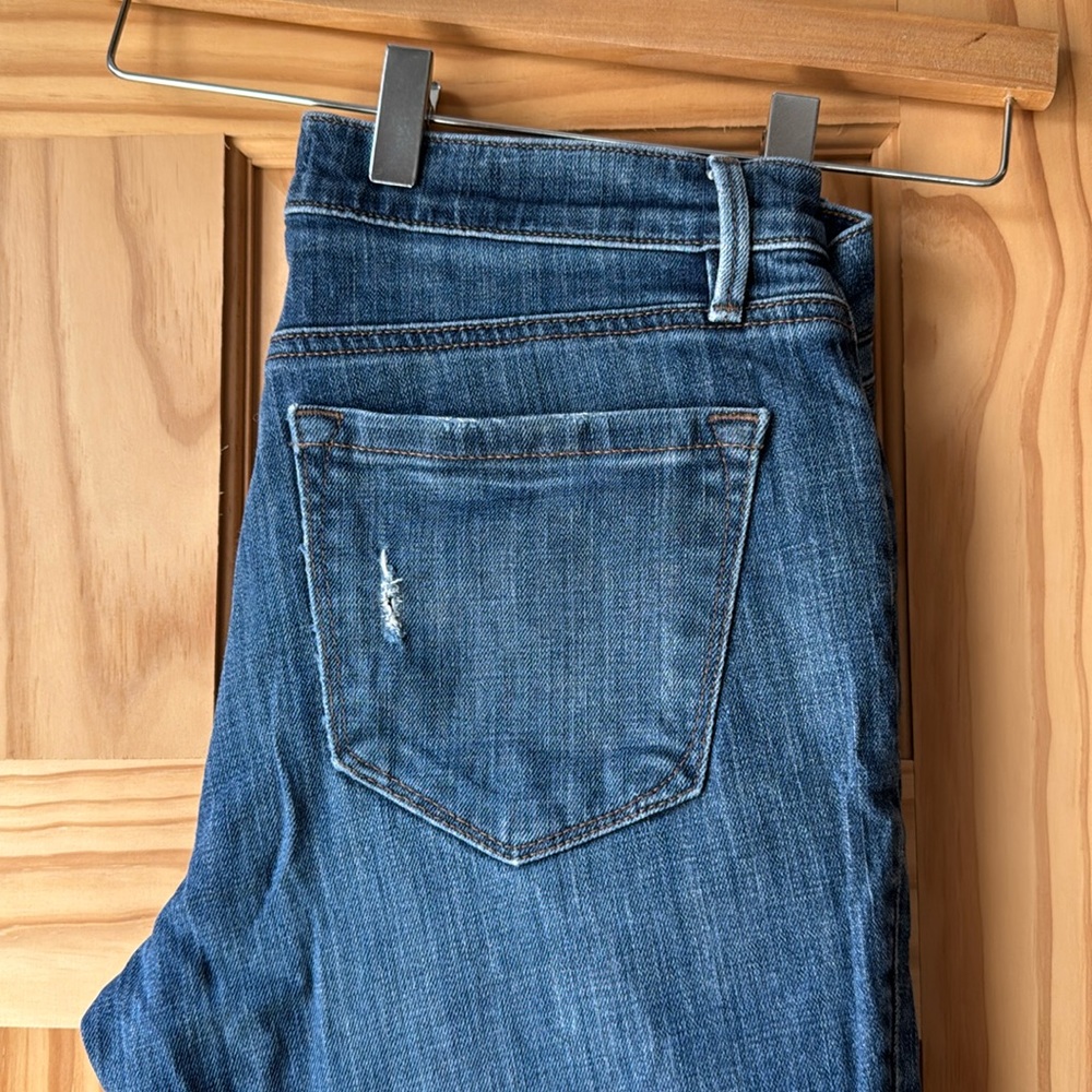 Loft jeans, straight leg, relaxed skinny